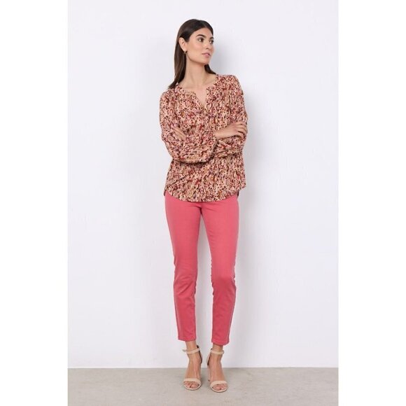 NWT SOYA CONCEPT MINEA 2 Berry Blend Blouse - Picture 2 of 7